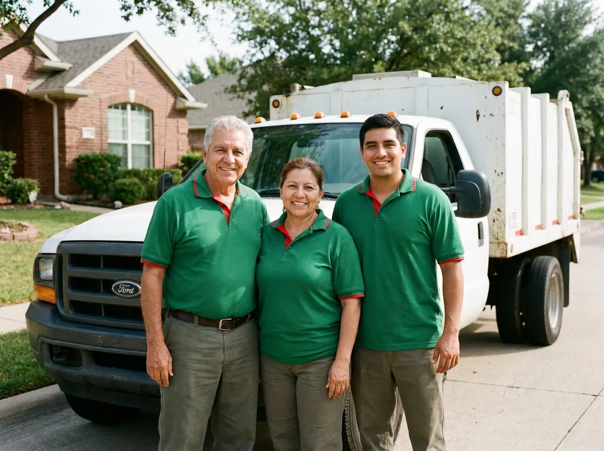 Maple Ridge Dumpster Rental garbage collection service team in Dallas, TX